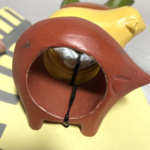 Pier 1 Imports Farm Animals Country Kitchen Wood Napkin Ring Holder Set of 4 NEW - Picture 9 of 15